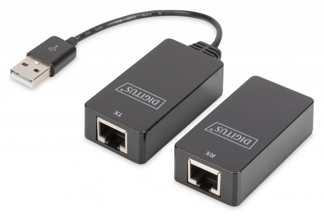 USB Extender DIGITUS pro přenos na 45m, černý