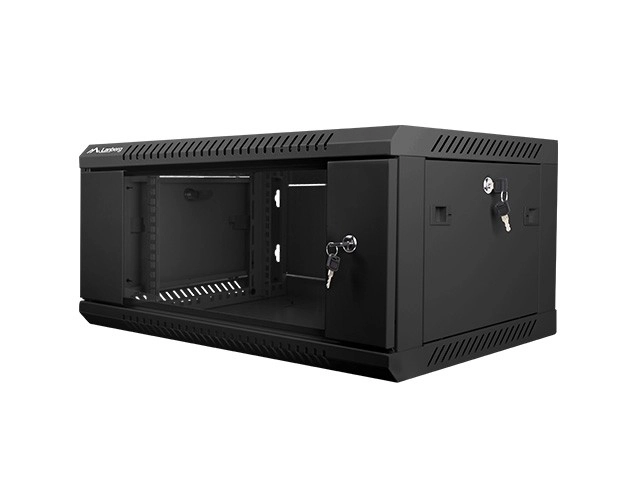 Instalační skříň nástěnná 19'' 4U 600X450mm – Černá