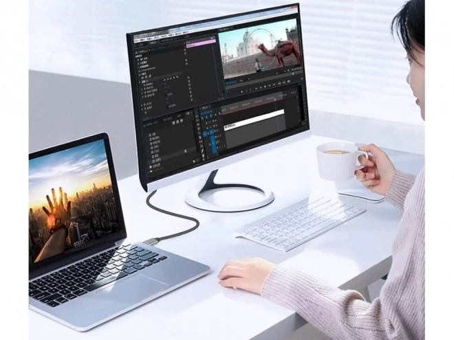 Displejový kabel s USB-C a DisplayPort 1.4, 1,8 m