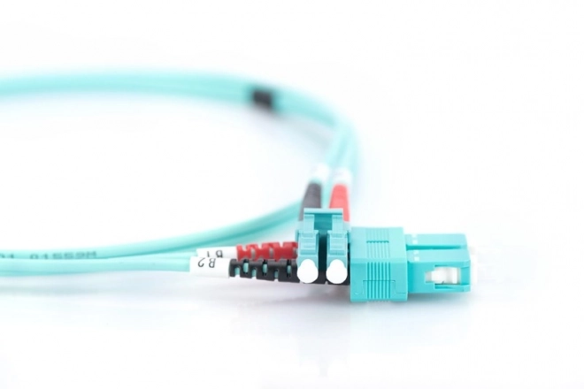 FO LC-SC MM 50/125 OM3 duplexní LSOH optický patchcord 2m