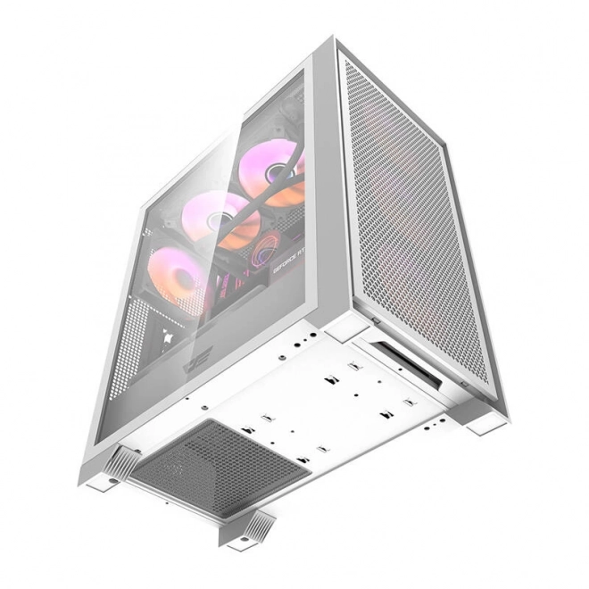 Počítačová skříň Darkflash DRX70 MESH + 4 ventilátory RGB (bílá)