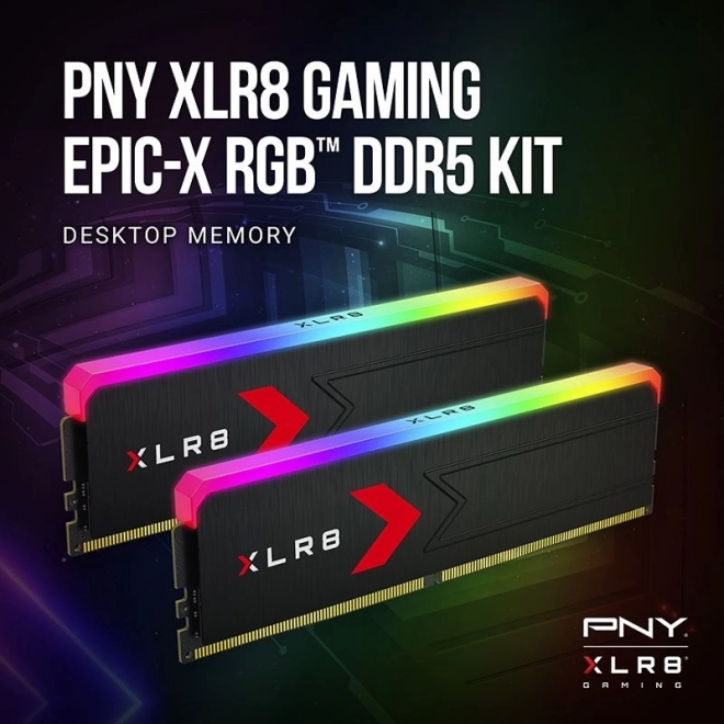 Paměťová karta PNY XLR8 Gaming EPIC-X RGB DDR5 32GB
