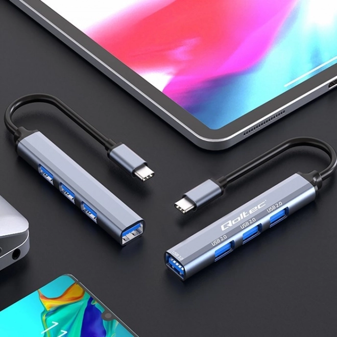 HUB adaptér USB-C 3.1 4v1 | USB 3.0 | 3x USB 2.0
