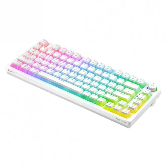 Mechanická bezdrátová klávesnice Phenix White Gateron Yellow Pudding