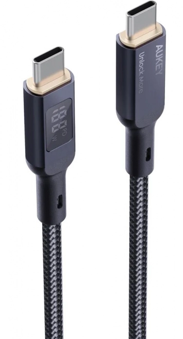 Kabel USB-C na USB-C Aukey CB-MCC102, 100W, 1,8 m (černý)