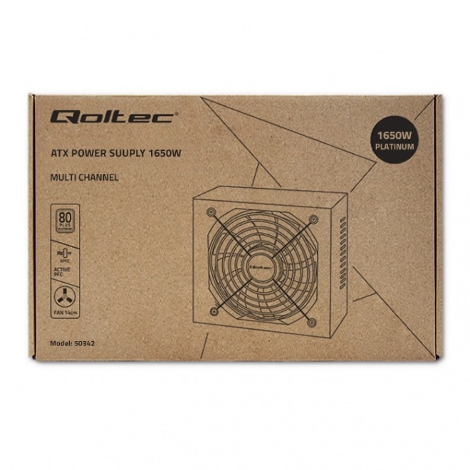 Qoltec ATX napájecí zdroj 1650W 80 Plus Platinum