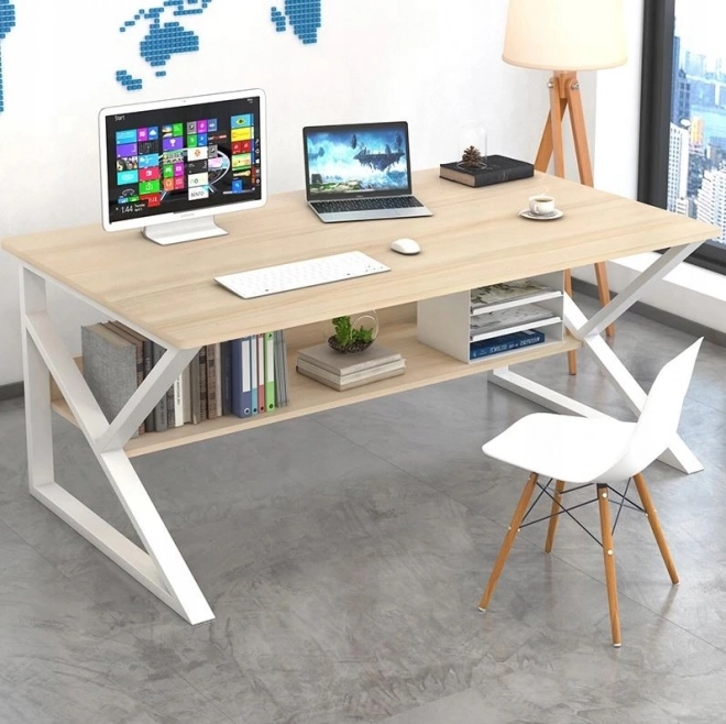 Biurko computerowe, biurowe z półką 100x60cm