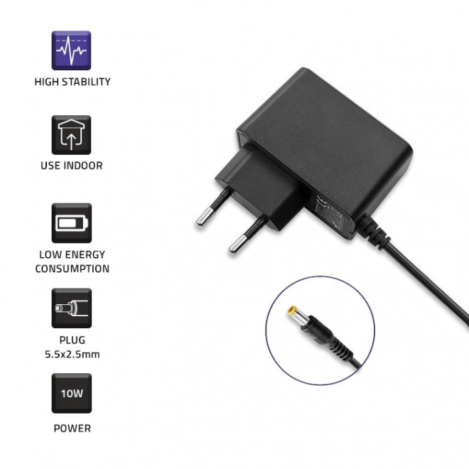 Qoltec zasilací adaptér 10W 5V 2A