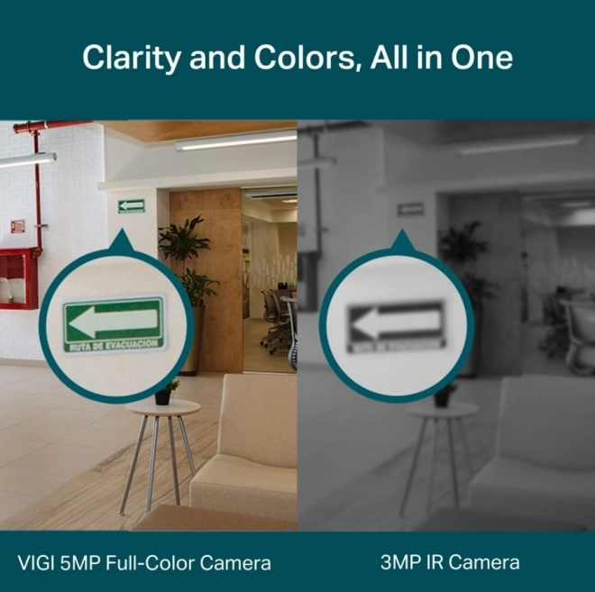 Síťová kamera VIGI C450(2,8 mm) s rozlišením 5MP a barevnou věžičkou