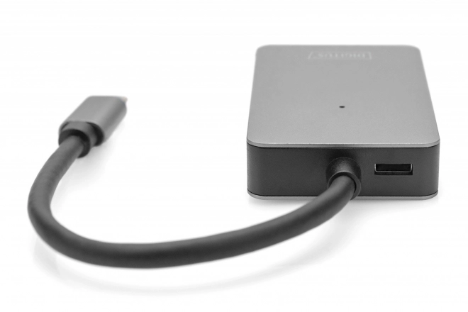 Čtečka paměťových karet USB-C, 2 porty UHS-II SD4.0 TF4.0 High Speed, hliníková, šedá