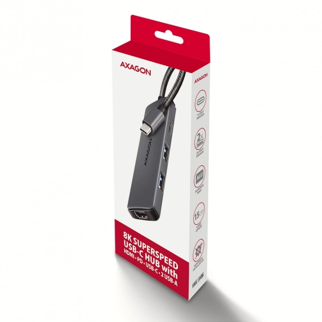 Wieloportový hub USB 5v1 5Gbps s HDMI 8K a PD 100W