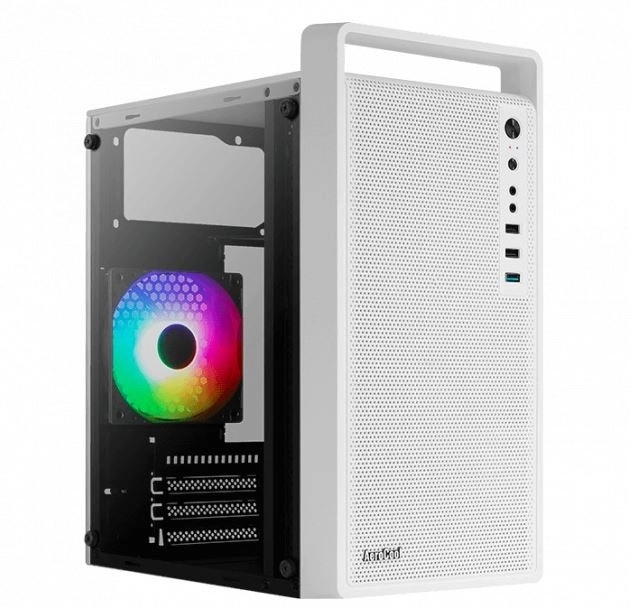 Bílá mini tower skříň CS-109 RGB USB 3.0