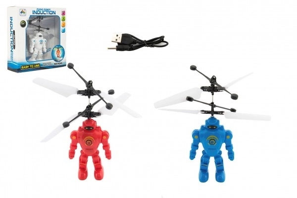Létající robot reagující na pohyb ruky
