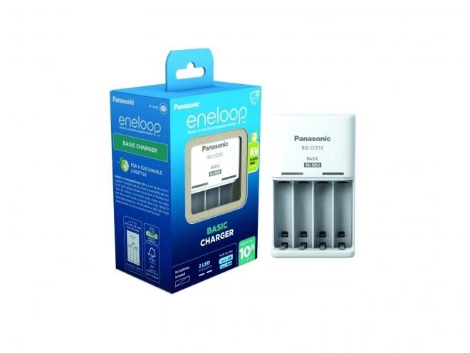 Advenční nabíječka Eneloop BQCC17 + 4 dobíjecí baterie AA 2000 mAh