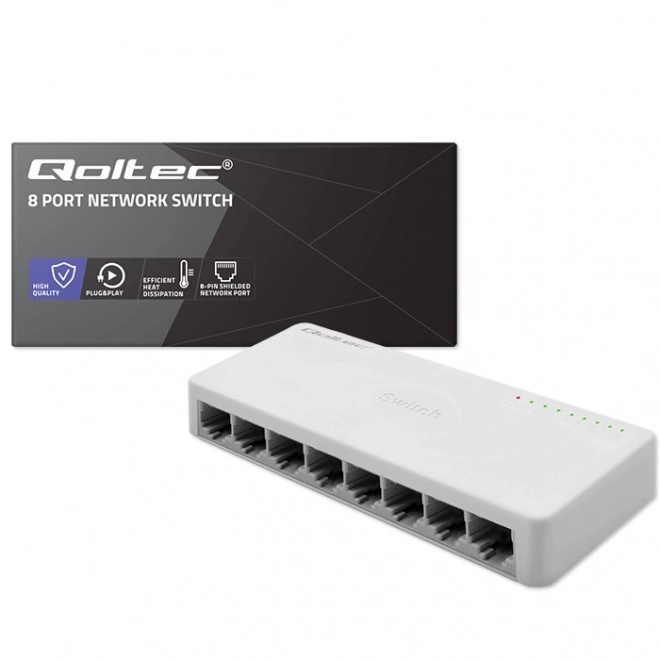Síťový přepínač SWITCH 8 x port RJ45 | 1000Mbps | Fast Ethernet | LAN