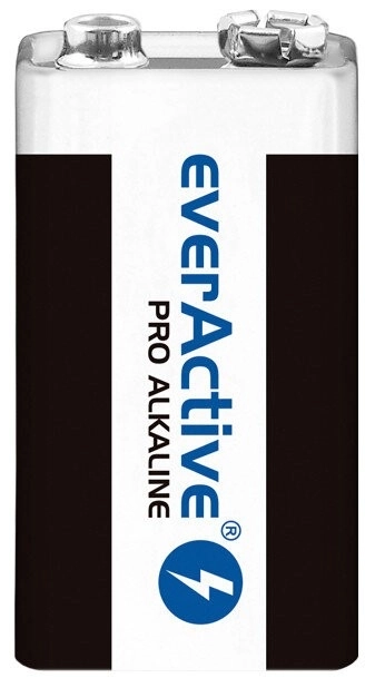 Alkalické baterie 9V everActive Pro Alkaline