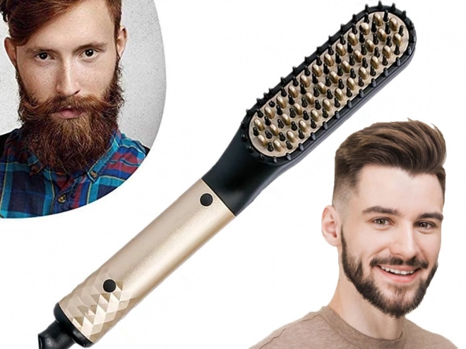 Elektrický kartáč na vousy a vlasy pro muže