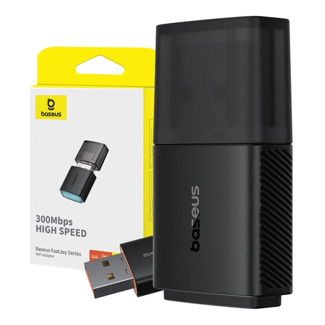 Adaptér WiFi Baseus FastJoy 300Mbps (černý)
