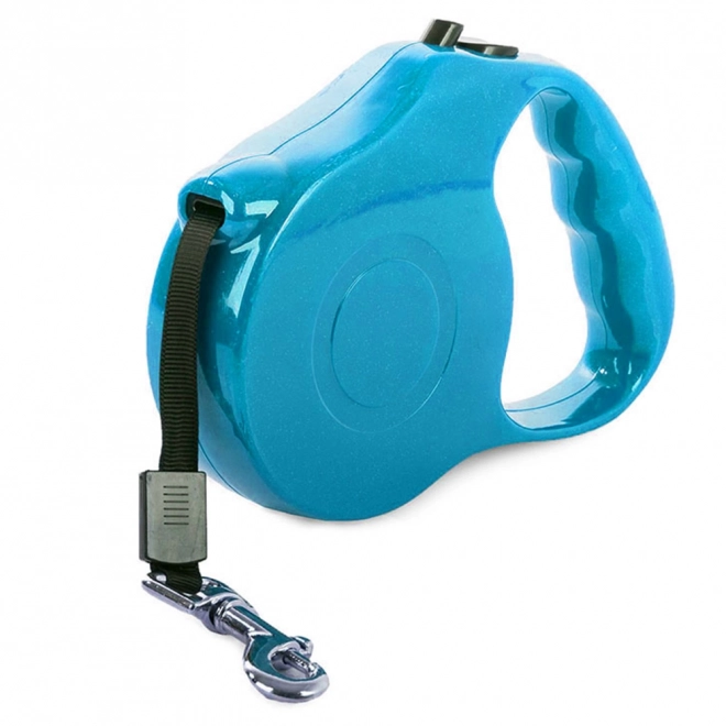 Automatické vodítko s blokovací funkcí pro psy 5m do 15kg modré