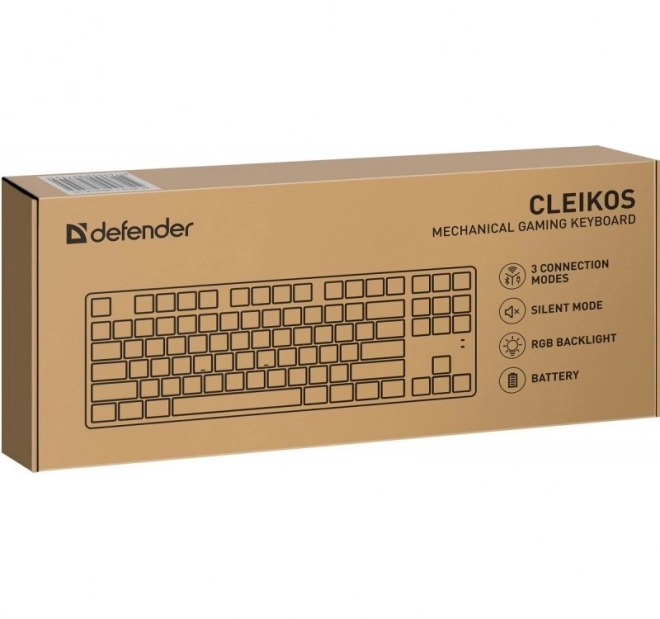 Mechanická klávesnice CLEIKOS GK-135 s LED podsvícením černá