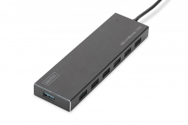 USB 3.0 hub 7portový, hliníkový