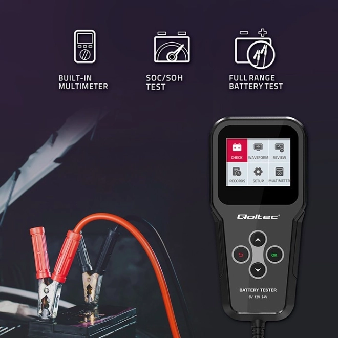 Digitální tester baterií s LCD displejem