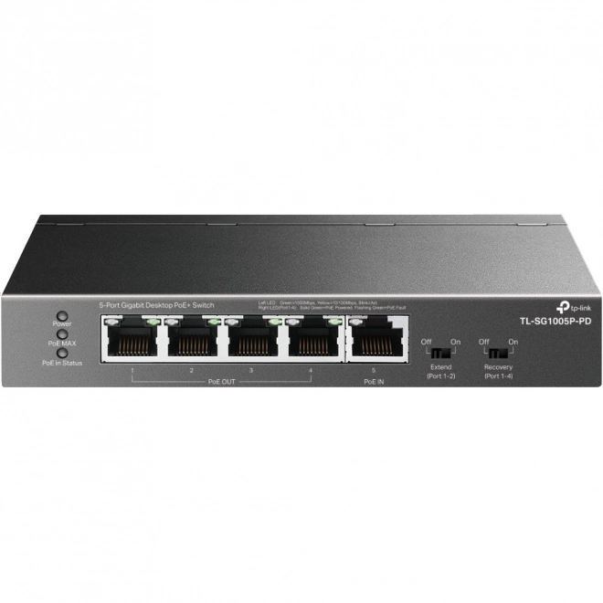 Síťový přepínač TP-Link TL-SG1005P-PD s 5 gigabitovými porty PoE