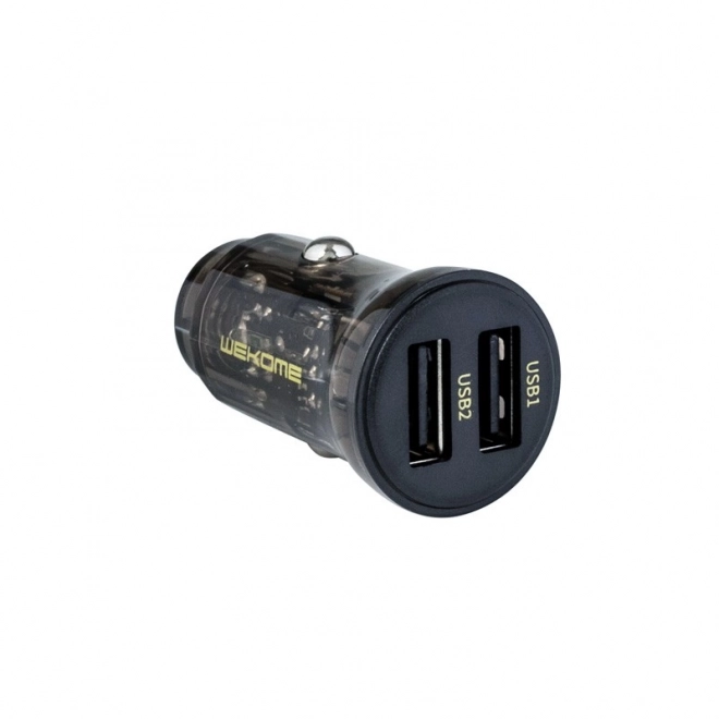 Autonabíječka 2x USB-A Rychlé Nabíjení 15W Černá/Průhledná