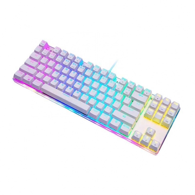 Mechanická herní klávesnice Motospeed K87S RGB (bílá)
