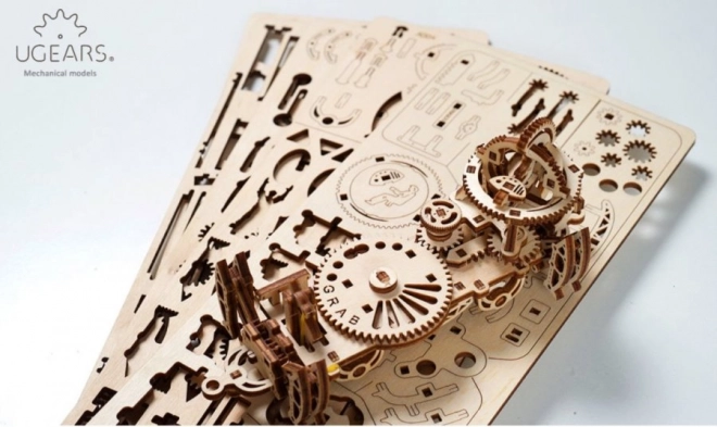 3D dřevěné mechanické puzzle železniční překladiště