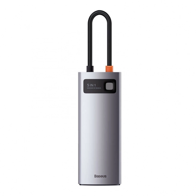 Hub 5v1 Baseus Metal Gleam Series, USB-C na 3x USB 3.0 HDMI USB-C PD