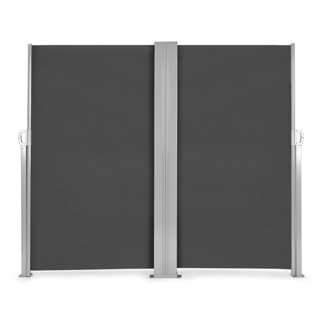 Oboustranná markýza 300x300x180 cm sluneční clona pro soukromí antracit MultiGarden