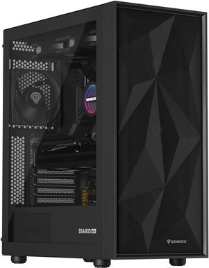 genesis diaxid 605f midi tower černá s usb‑c