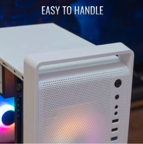 Bílá mini tower skříň CS-109 RGB USB 3.0