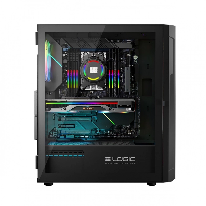 Počítačová skříň LOGIC Aramis ARGB Midi USB 3.0 černá