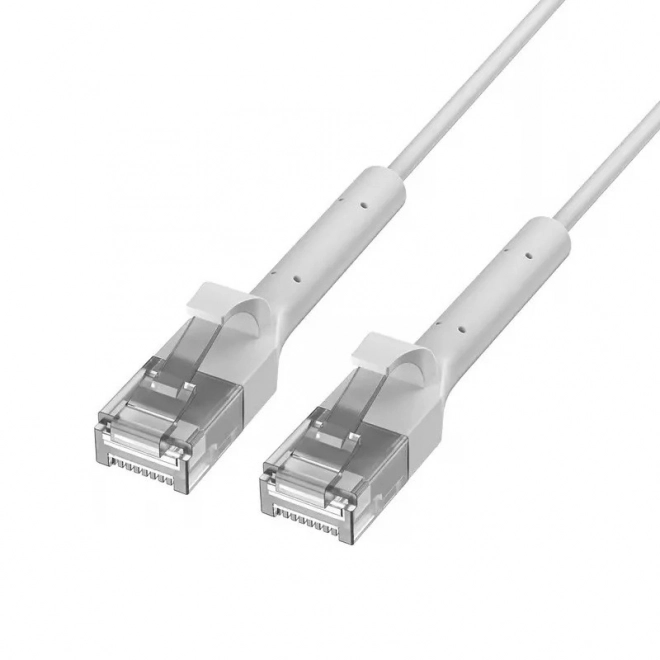 Síťový kabel Cat.6A U/FTP měď ohebný 10m bílý