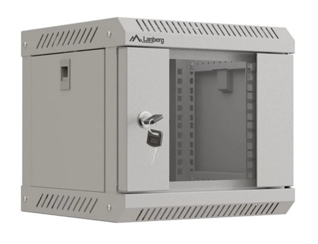 Nástěnná rack skříň 10 palců 4U 300x300 šedá