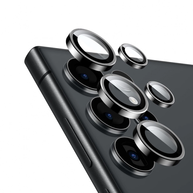 Tvrzené sklo na objektiv fotoaparátu telefonu Samsung Galaxy S24 Ultra Black