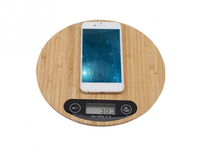 Bambusová digitální kuchyňská váha do 5 kg