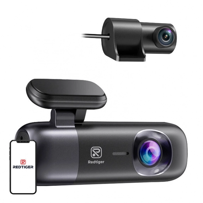 Redtiger 4K přední a zadní kamera do auta