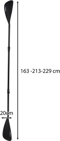 Regulovatelné skládací pádlo 4dílné 229 cm 2v1 TRIZAND