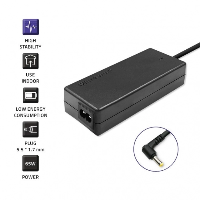 Napájecí zdroj Acer 65W | 19V | 3,42A | 5,5x1,7 |+napájecí kabel