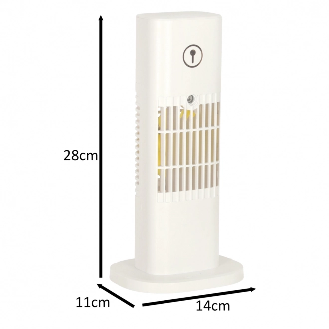 Přenosný bílý ventilátor a klimatizátor s nawilżaczem