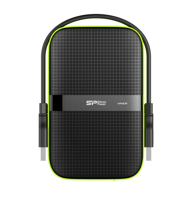 ARMOR A60 1TB USB 3.0 ČERNÁ-ZELENÁ/PANCÉŘOVÁ Nárazuvzdorný/prachotěsný a vodotěsný