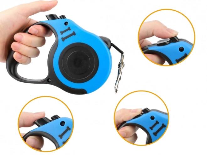 Automatické vodítko pro psy – Modré