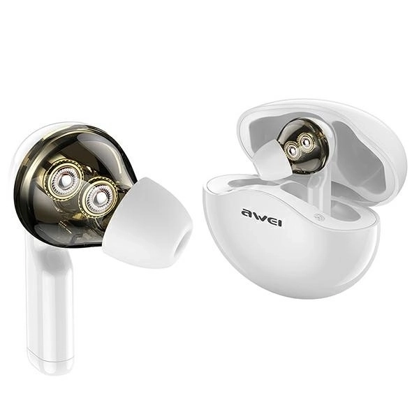 Sluchátka TWS T12 Bluetooth bílá