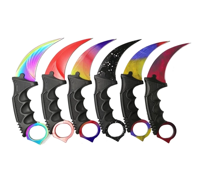 FOXTER® CARAMBIT NŮŽ CS:GO CLAW MIX COLOR CASE 19,5CM