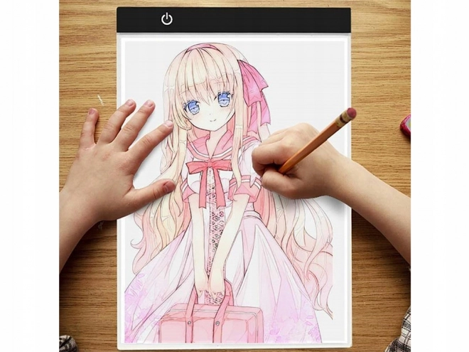 Osvětlená kreslicí tabule LED A4
