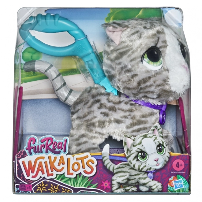 Furreal Friends Walkalots velké zvířátko – Mourovatá kočička