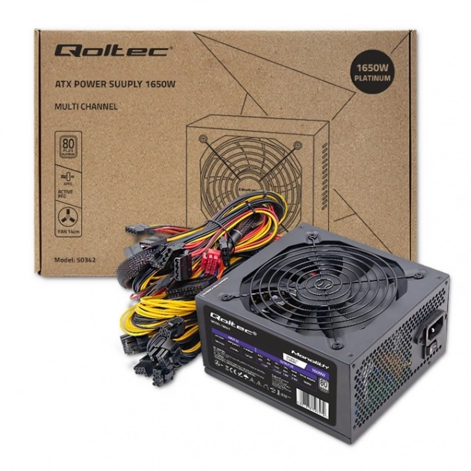 Qoltec ATX napájecí zdroj 1650W 80 Plus Platinum